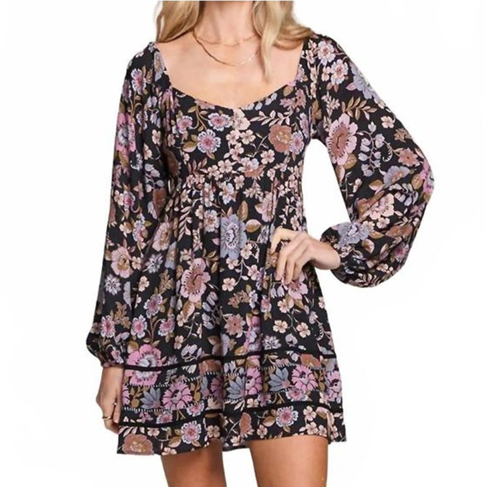 Saltwater Luxe Mini Dress Boho Smocked